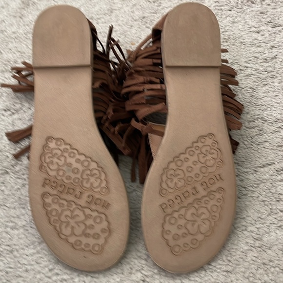 Not Rated Sz 9 Ankle Fringe Ladies Sandal - Picture 4 of 10